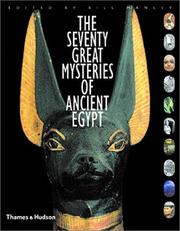 Cover of: The Seventy Great Mysteries of Ancient Egypt by Bill Manley