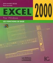 Cover of: Excel 2000. Les Fonctions de base