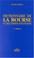 Cover of: Dictionnaire de la bourse et des termes financiers
