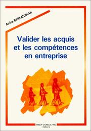 Cover of: Valider les acquis et les compétences en entreprise