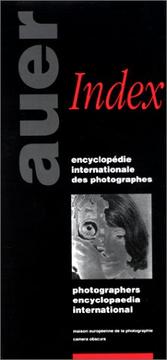 Cover of: Encyclopédie internationale des photographes. Index