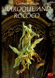 Cover of: Baroque and Rococo by Germain Bazin