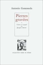 Cover of: Pierres gravées