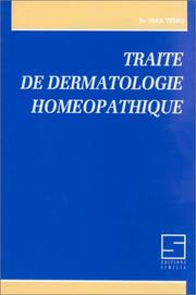 Cover of: Traité de dermatologie homéopathique