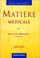 Cover of: Matière médicale