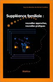 Cover of: Suppléance familiale  by Michel Corbillon