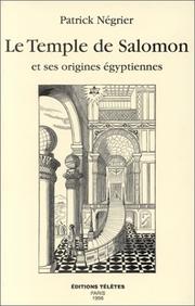 Cover of: Le temple de Salomon et ses origines égyptiennes