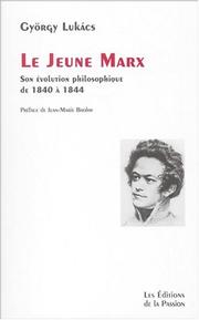Cover of: Le jeune Marx