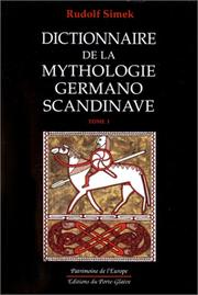 Cover of Dictionnaire de la mythologie germano-scandinave
