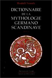 Cover of: Dictionnaire de la mythologie germano-scandinave