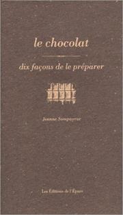 Cover of: Le chocolat : dix autres façons de le préparer