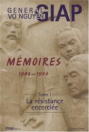 Cover of: Memoires 1946 1950 volume 1 t.1 by Võ, Nguyên Giáp