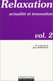 Cover of: Relaxation by Jean Marvaud