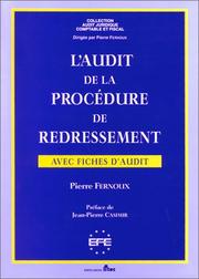 L'Audit de la procédure de redressement, avec fiches d'audit by Pierre Fernoux