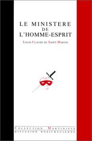 Cover of: Le Ministère de l'homme-esprit