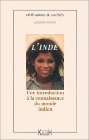 Cover of: L'Inde by Jacques Dupuis