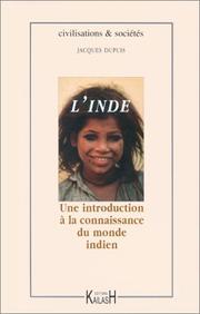 Cover of: L'Inde: Une introduction à la connaissance du monde indien