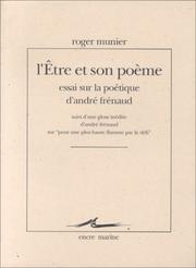 Cover of: L'être et son poème