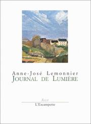 Cover of: Journal de lumière