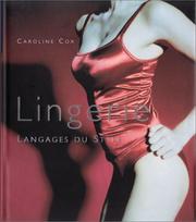 Cover of: Lingerie, langages du style by Cox
