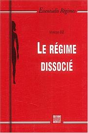 Cover of: Le régime dissocié