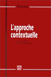 Cover of: L'approche contextuelle