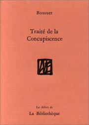 Cover of: Traité de la concupiscence