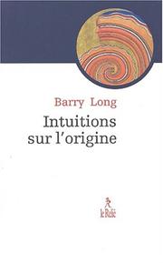 Cover of: Intuitions sur l'origine
