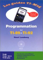 Cover of: Les Guides TI-Mag  by Henri Lemberg
