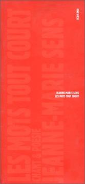 Cover of: Les Mots tout court by Jeanne-Marie Sens, Jeanloup Sieff