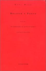 Cover of: Bolivar y ponte