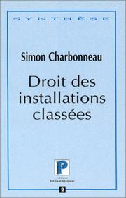 Cover of: Droit des installations classées