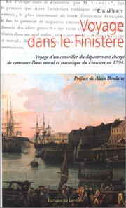 Cover of: Voyage dans le Finistère