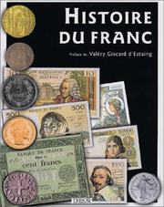 Cover of: Histoire du franc by Jacques Demougin, Valéry Giscard d'Estaing
