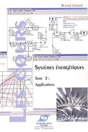 Cover of: Systemes energetiques by Gicquel