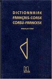 Cover of: Dictionnaire français-corse, corsu-francese