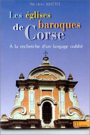 Les églises baroques de Corse by Nicolas Mattei