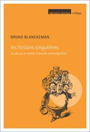 Cover of: Les Fictions singulières