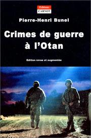 Cover of: Crimes de guerre à l'Otan