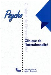 Cover of: Clinique de l'intentionnalité