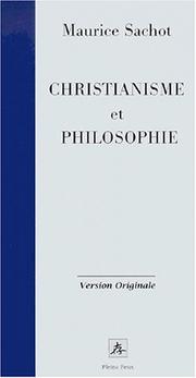 Cover of: Christianisme et philosophie