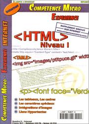 Cover of: HTML : Niveau 1