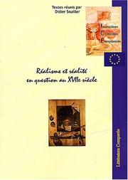 Cover of: Realisme et realite en question au 17e siecle by Didier Souiller