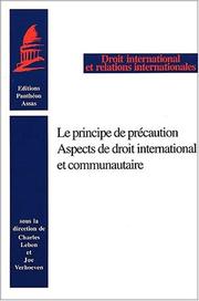 Cover of: Le principe de précaution  by C. Leben