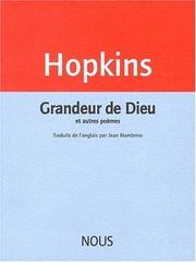 Cover of: Grandeur de Dieu et autres poèmes by Gerard Manley Hopkins