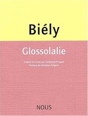 Cover of: Glossolalie by Biely