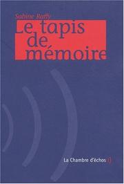 Cover of: Le Tapis de mémoire