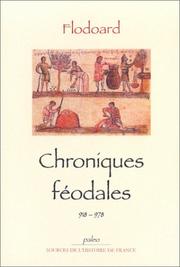 Cover of: Chroniques féodales, 918-978