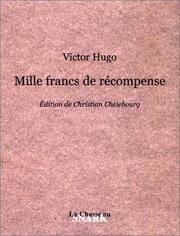 Mille francs de récompense
