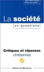 La société en questions by Jean-Pierre Audoyer, Audoyer, de Laubier